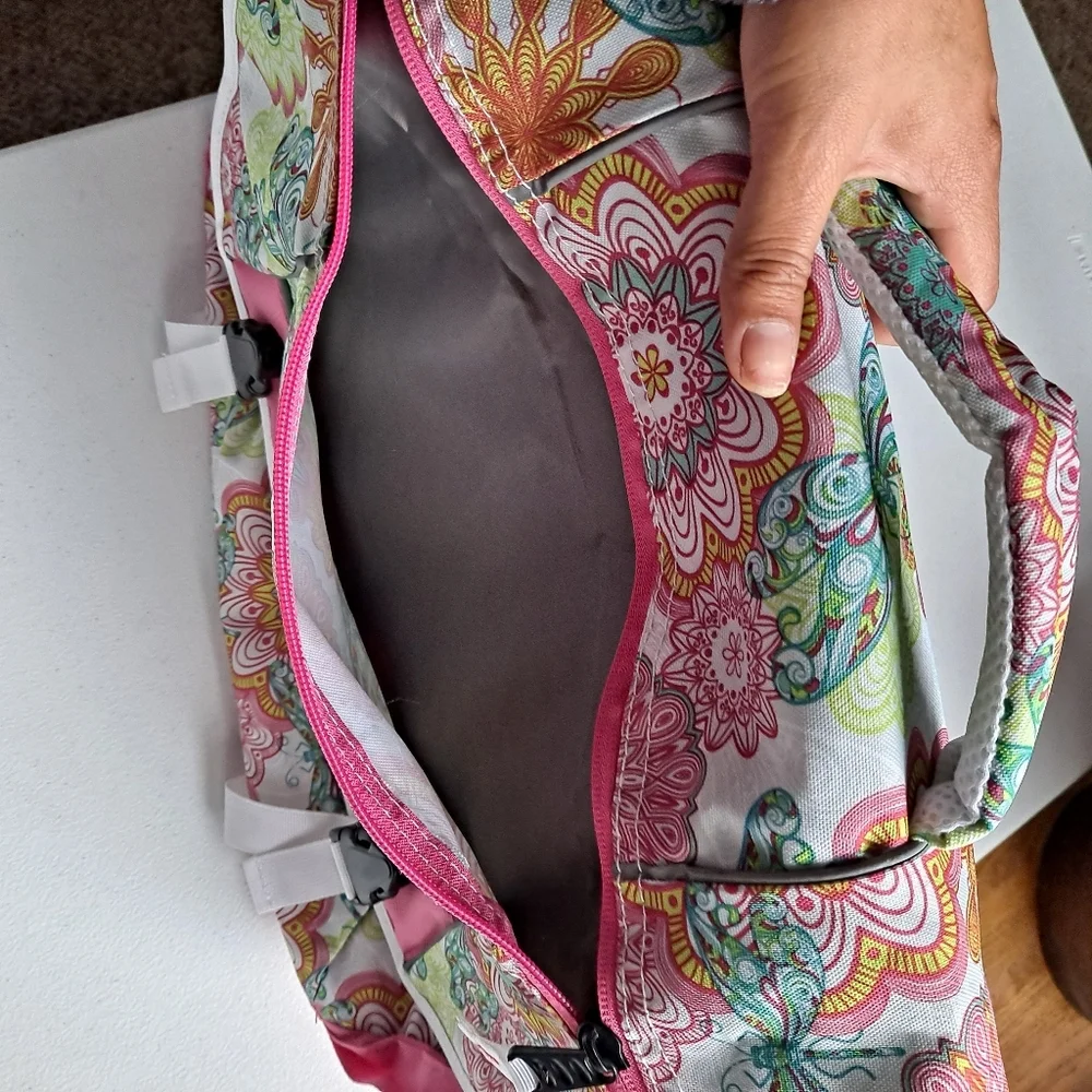 High Sierra Large Pink Floral Messenger Bag